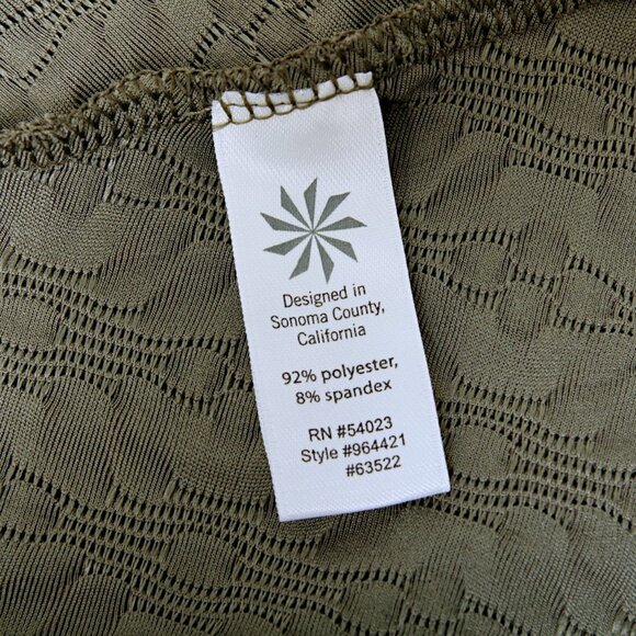 Athleta Textured Olive Sleeveless Dress - Picture 8 of 10